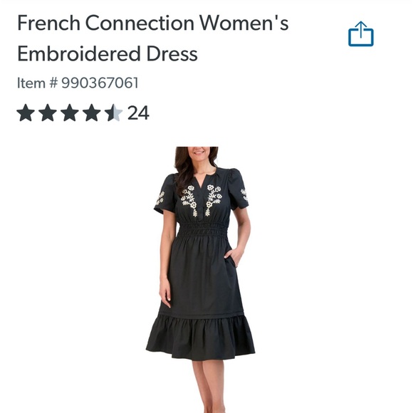French Connection Dresses & Skirts - NWT French Connection Ladies Embroidered MIDI Dress